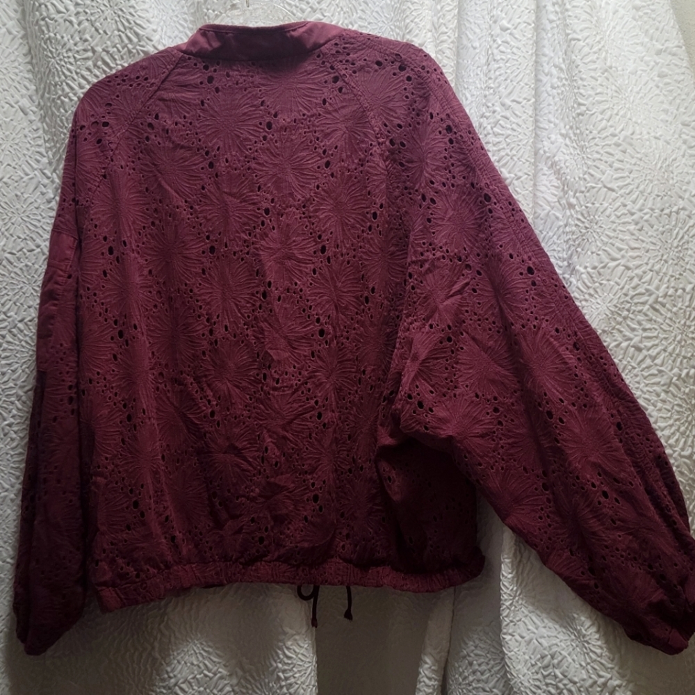 🎋Free People Daisy Eyelet Embroidery Jacket - Picture 4 of 7